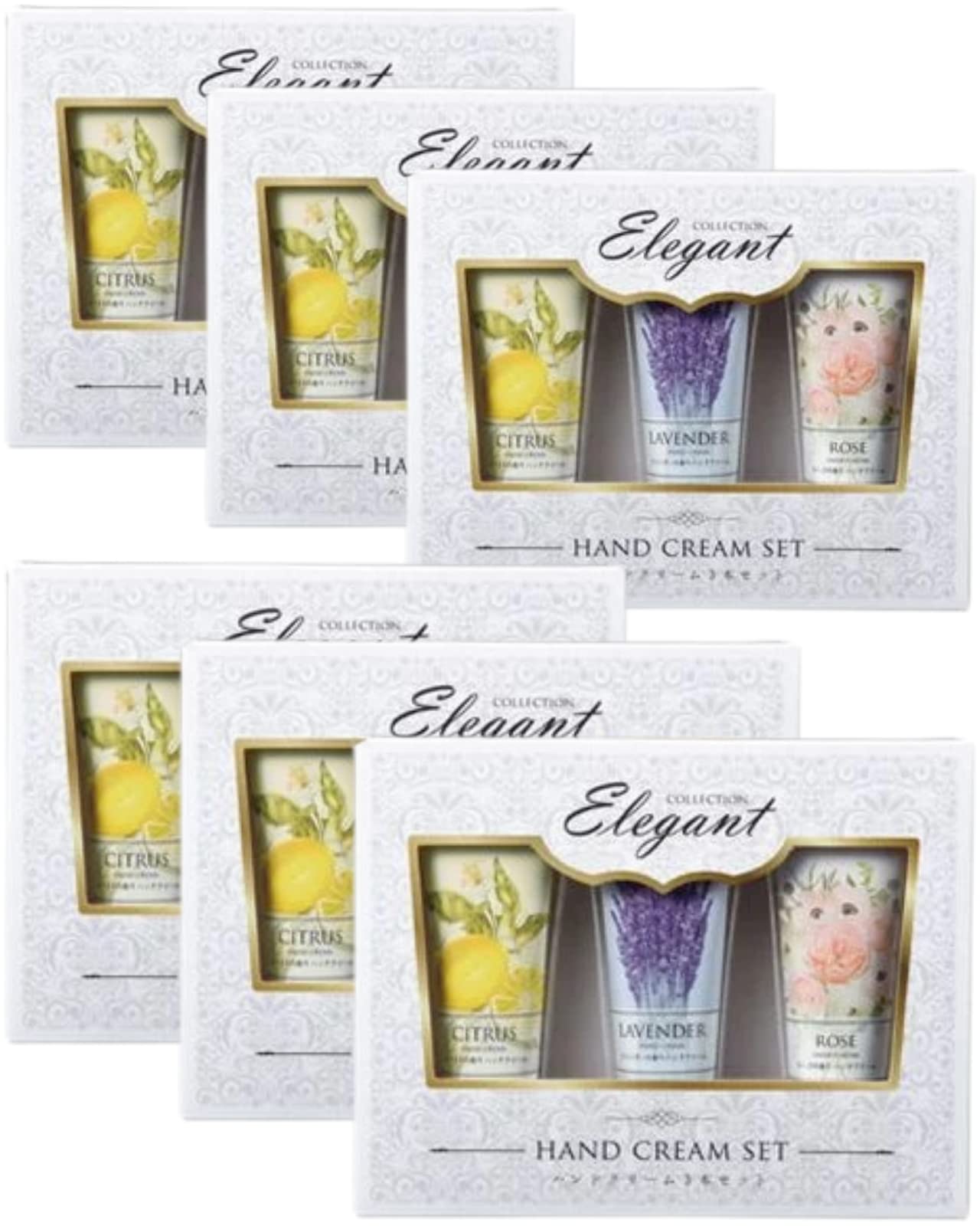 

sets message card Hand cream set of 3 3 types of hand individually small greeting moving greeting prize for women [6 + included] types Citrus,