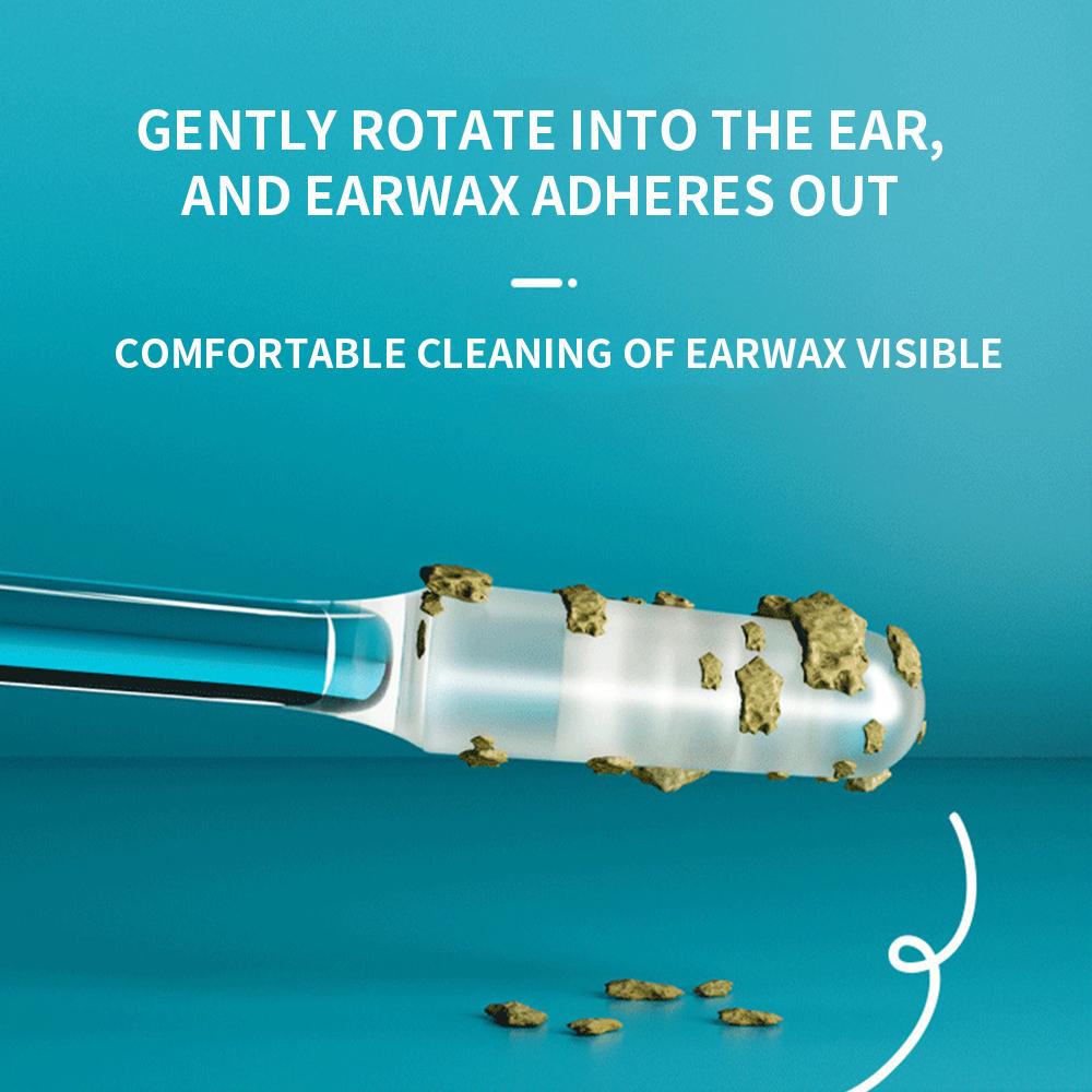 24Pcs Disposable Silicone EarWax Remover sticky ear pick For Kids Olders Adult S/L Ear Cleaner Reusable Adhesive Earpick