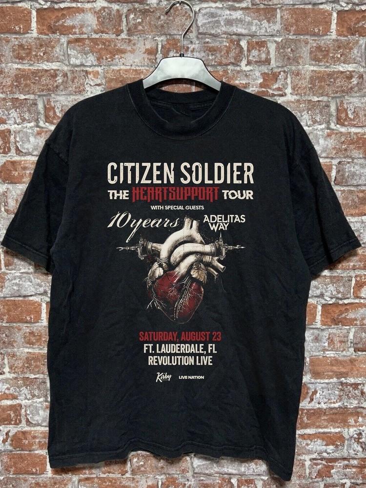 

Citizen Soldier The HeartSupport Tour Black T Shirt Size S-5XL AM1064 Unisex T-Shirt XXXL