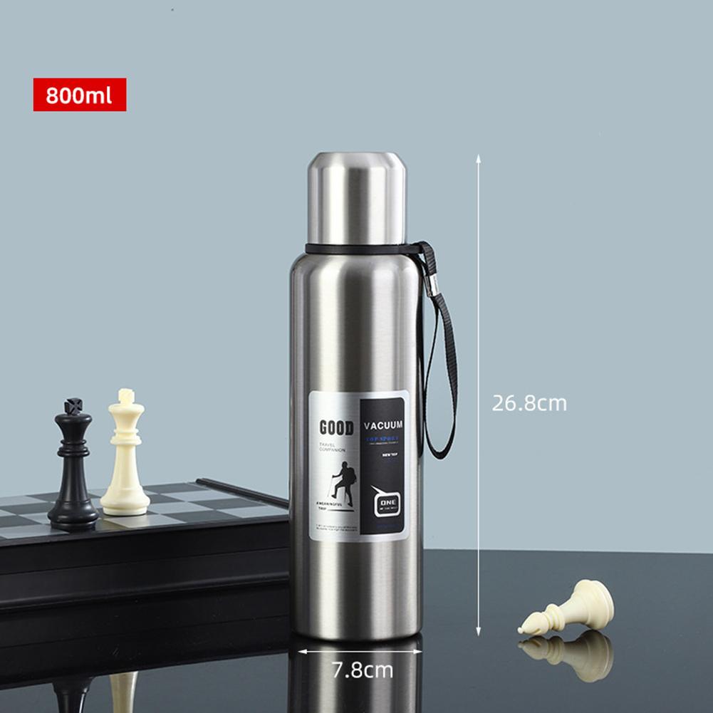 600-2000ml Water Bottle Outdoor Portable Insulation Tumbler Bottle Stainless Steel Tea Coffee Cold and Hot Thermal Thermos