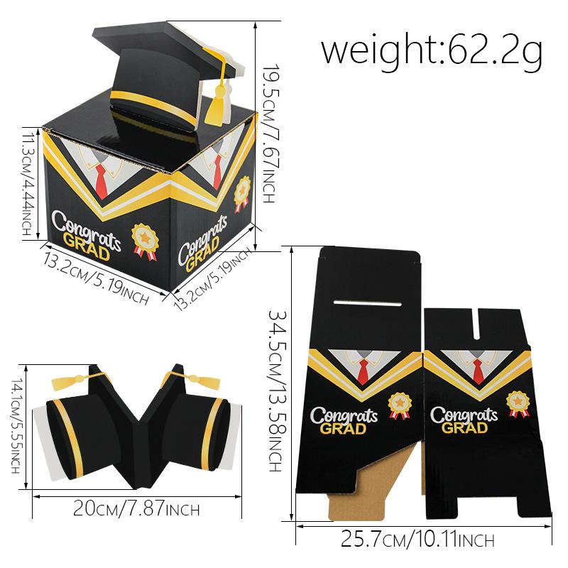 Graduation Season Surprise Money Box Corrugated Packaging Box Surprise Graduation Gift Party Supplies