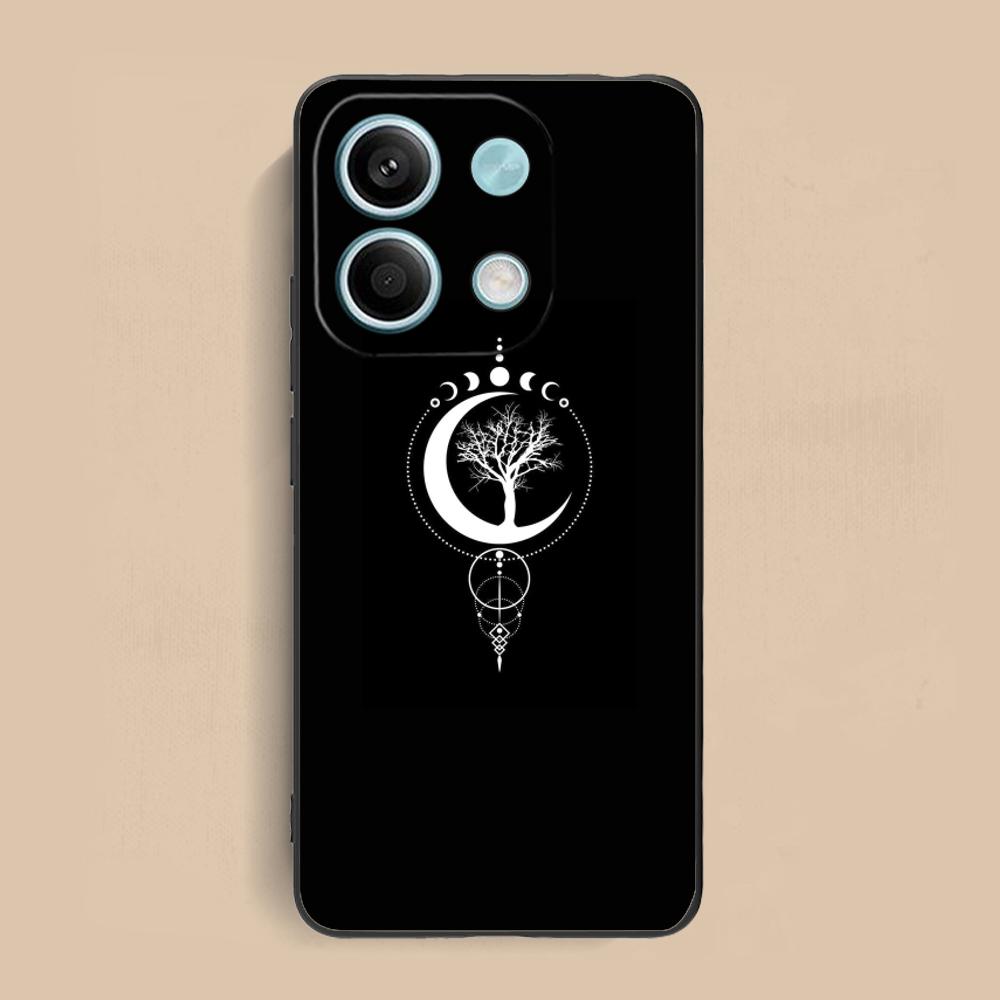 Sun Moon Mobile Cell Phone Case for Xiaomi Redmi Note 14 13 12 11 S Pro Plus 4G 5G Colorful Printing Cover Luxury Cover Pretty