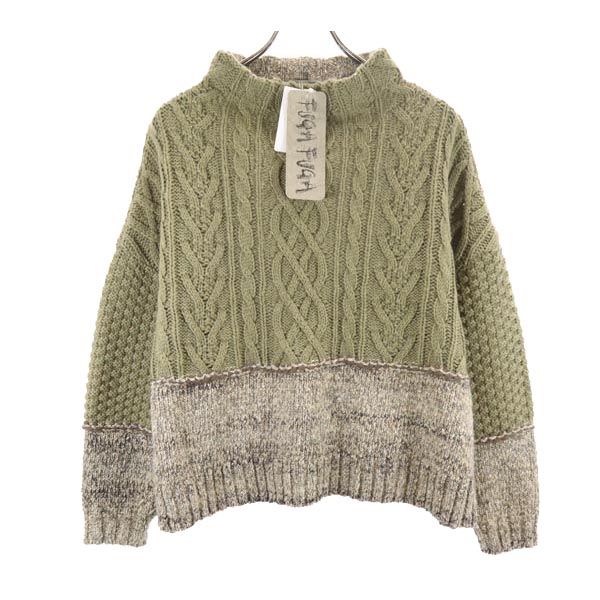 unused FUGA FUGA made in Japan Long sleeve wool blend sweater Women Used