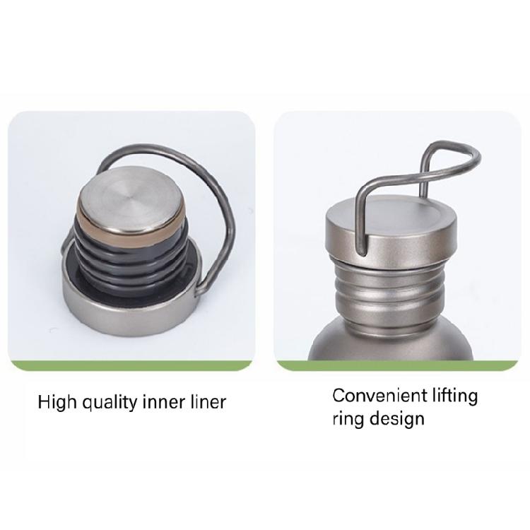 Titaniums Sport Bottle with Lid Flask Wide Mouth Water Bottle Drinking Bottle for Camping Cycling Hiking Beverage Bottle