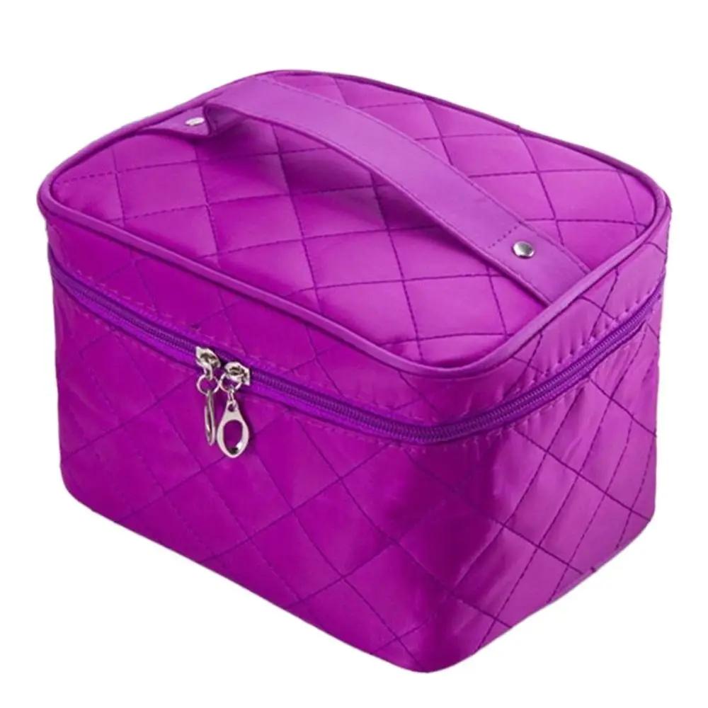 Travel Quilted Cosmetic Bag Multifunctional Large Capacity Waterproof Handbag Cosmetic Cases Women