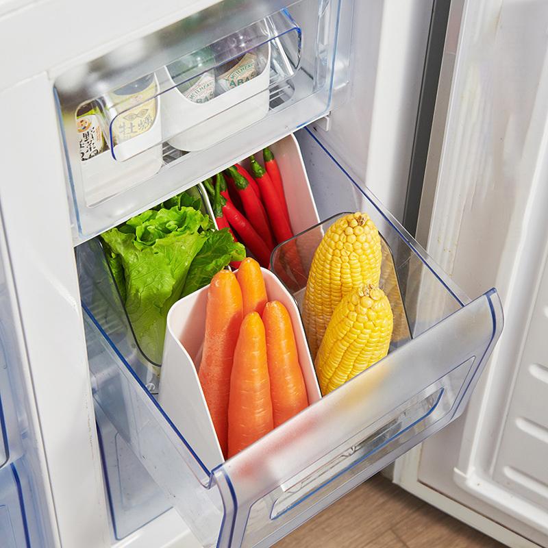 Refrigerator Organizer Bins Fridge Food Sort Storage Box Transparent Seasoning Storage Box Kitchen Fridge Storage Organizer
