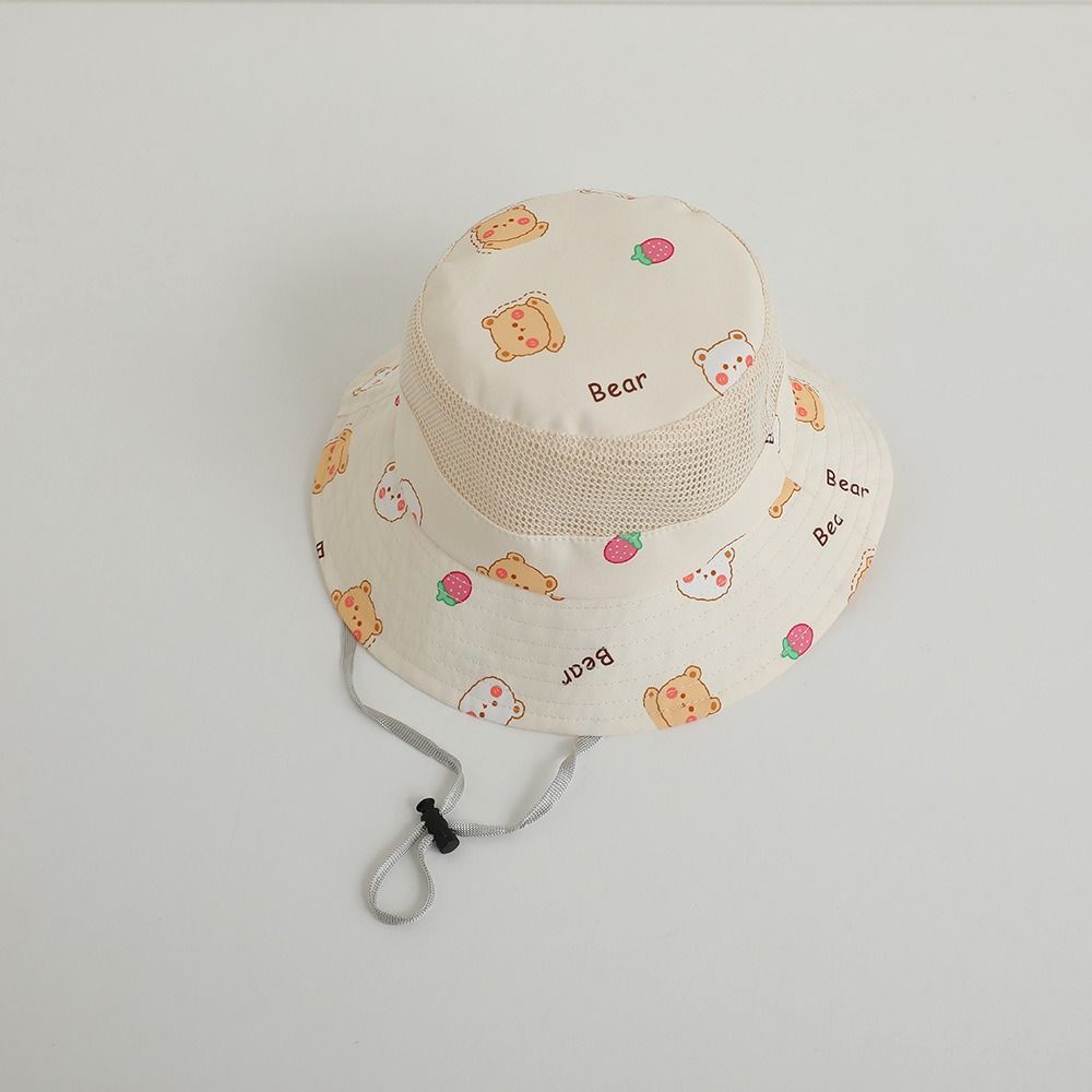 Mesh Boys Girls Sunhat Cartoon Animal Fisherman Caps New Baby Bucket Cap Toddler