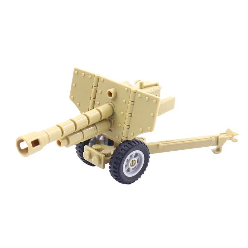 WWW2 Military Building Block 88mm Flak Gun Cannon  Weapons Figure Soldier Machine Gun Mecha Infantry Artillery Mortar Toys K053
