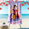Custom NamePrincesses, Stars, Music Beach Towel Soft Microfiber Summer Towel Quick Dry Absorbent Towel for Beach Swimming Pool Travel