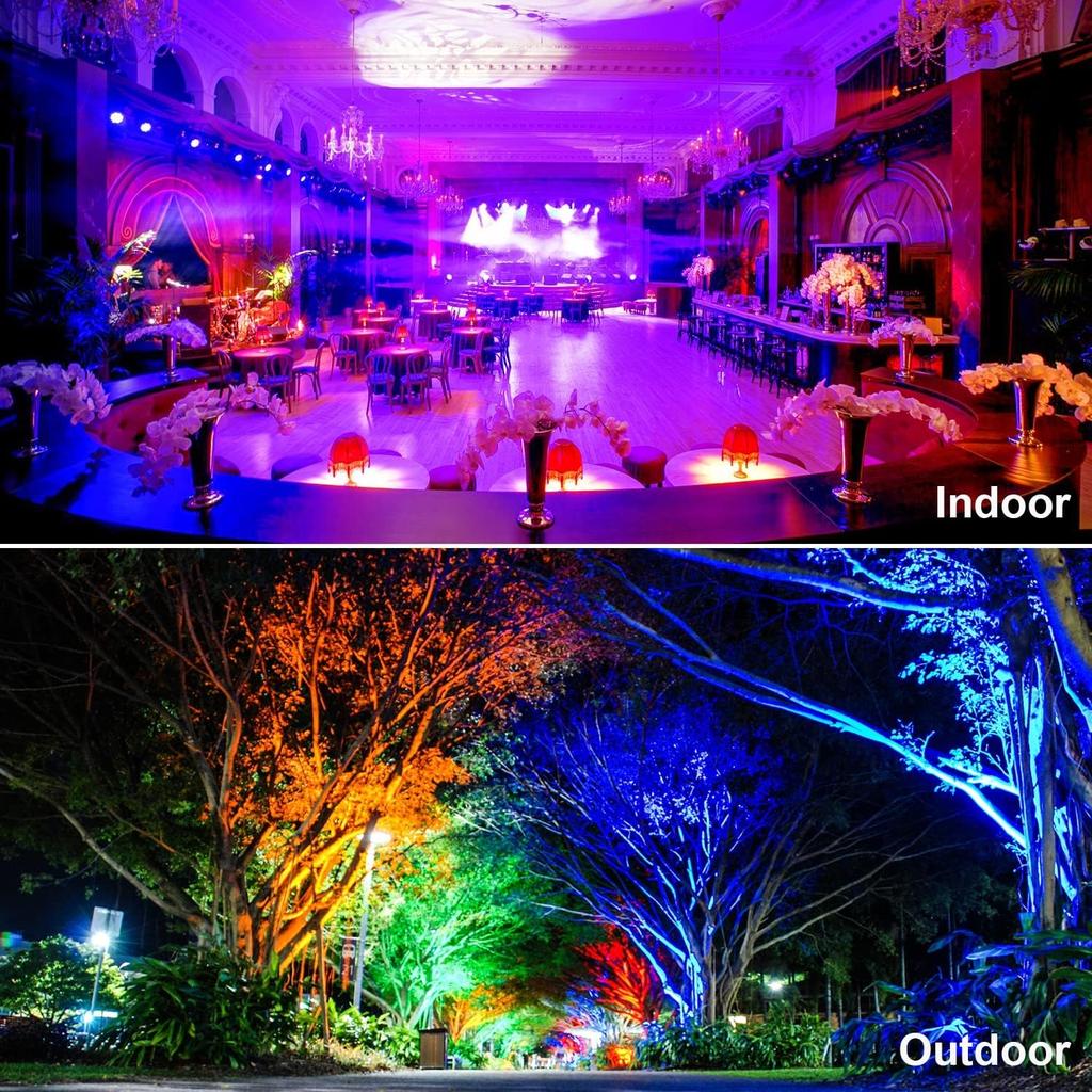 LED Floodlight Outdoor or Indoor 30W 220V-240V Smart RGB Bluetooth APP Control, IP66 Waterproof Dimmable Ambient Light