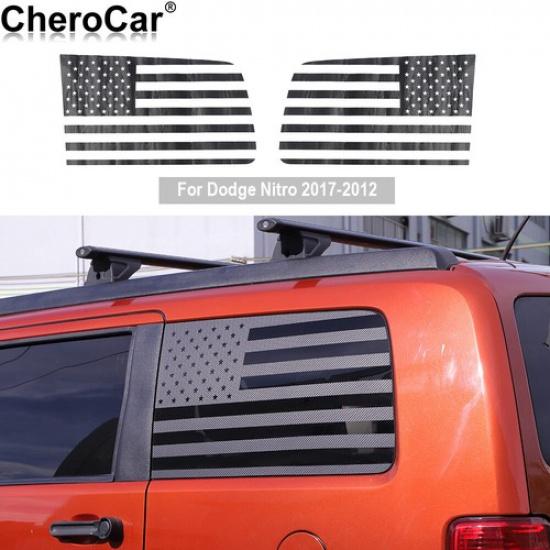 Dekoraufkleber für Heckscheibe, Aufkleber, Flagge für 2007-2012 Dodge Nitro