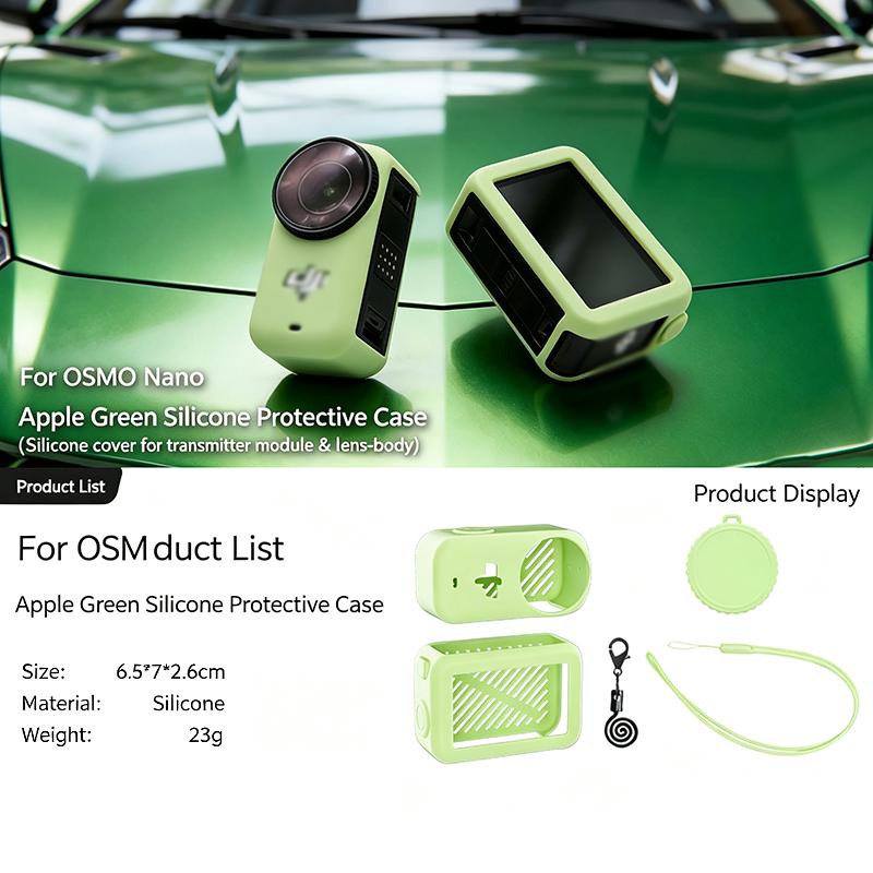 Silicone Protective Case For Osmo Nano Thumb Camera Anti Drop Dust Proof Soft Cover Lens Protector Shell Multi Color Camera