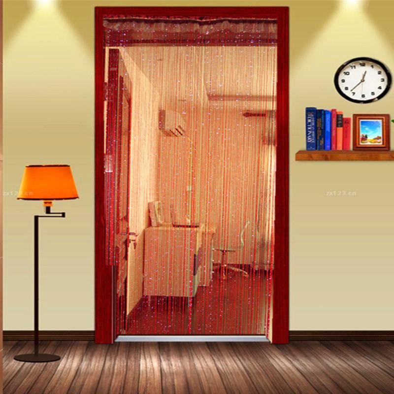 Luxury Crystal Curtain Flash Line Shiny Tassel String Door CurtainWindow Room Divider Home Decoration Cortinas 2025