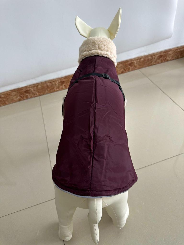 Medium & Large Dog Solid Color Fleece Turtleneck Warm Vest