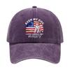 4th of July Decorations Baseball Cap for 250 Anniversary Independence Day Dog Lovers Adjustable Hat American Flag Style