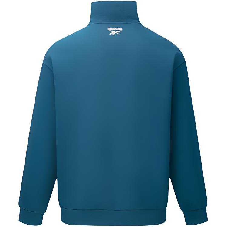 Reebok Trendy Comfortable Casual Half-Zip Sweatshirt Unisex Sweatshirt Legion-Blue 24FRM303UGBA