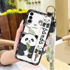 Durable Waterproof Phone Case For Wiko T50 Cartoon Wrist Strap Shockproof Fashion Design Soft Case Protective Anti-knock