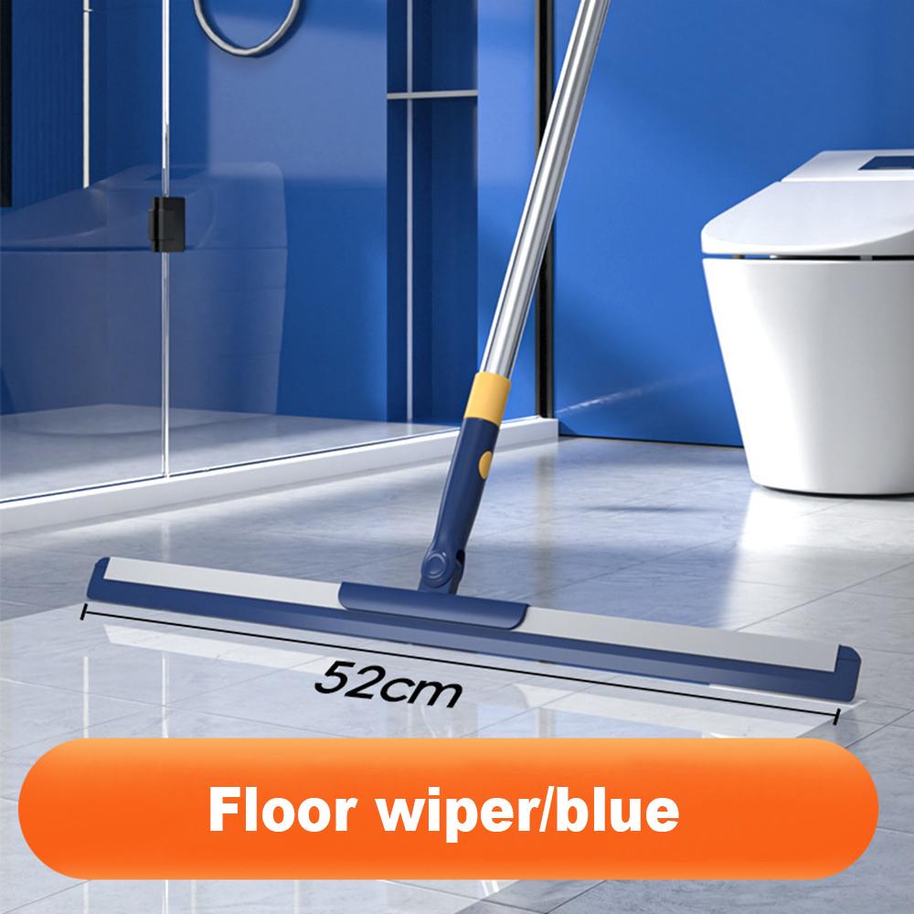 Long Handle Squeegee Mop Telescopic Silicone Scraper Broom Glass Wiper Sweeping Floor Household Bathroom Efficient Cleaning Tool