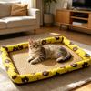 Pet Cooling Mat Summer Cooling Dog Bed Mat Washable Cooling Rattan Mat with Raised Edge Non-slip Bottom for Cats And Dogs