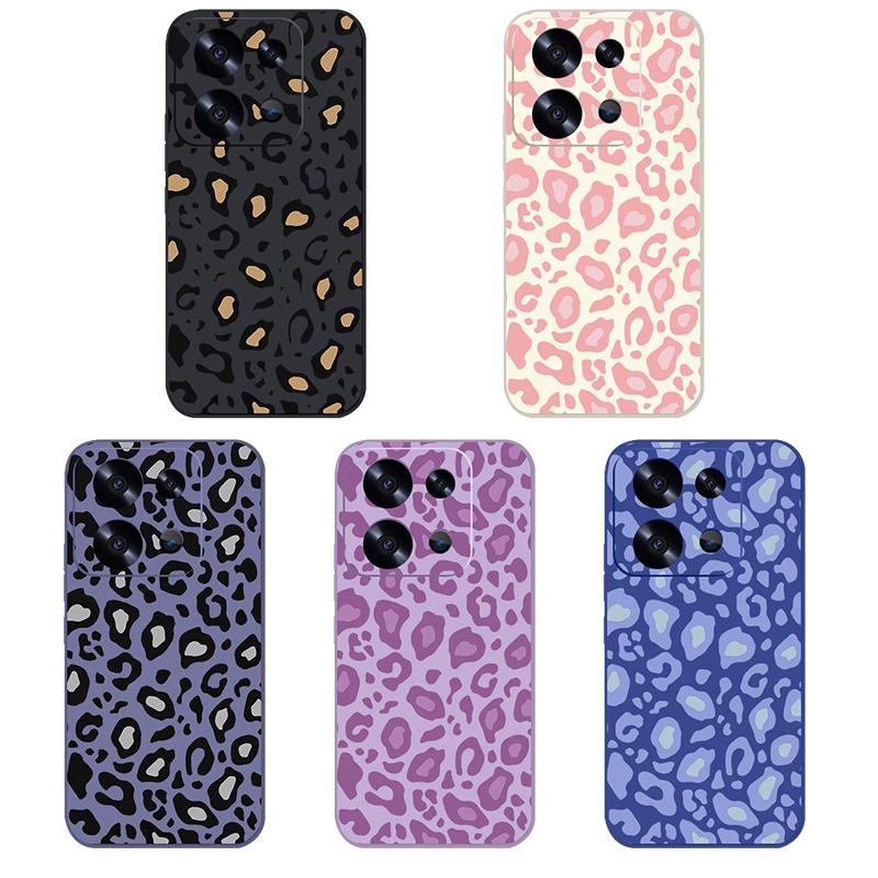 For Xiaomi 13t 12t 11t 10t Poco F3 X6 X5 Pro Mi 11 Lite Redmi Note 13 12 11 10 9 Pro 11s Leopard Print Shockproof Lanyard Tpu Soft Slim Case Cover
