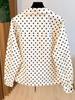 Women's Casual Jacket with Random Printed Polka Dot Jacket for Spring and Autumn New Styles, Comfortable and Versatile, Girlish Style Fashion Jacket