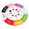 Children's English Turntable Table Gam Color Recognition Shape Matching Kindergarten Teaching Aids Early Education Enlightenment