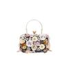 2025 Winter Women Evening Bags For Women Luxury Floral Rhinestones Shoulder Crossbody Bags Party Wedding Clutch Ladies Handbags