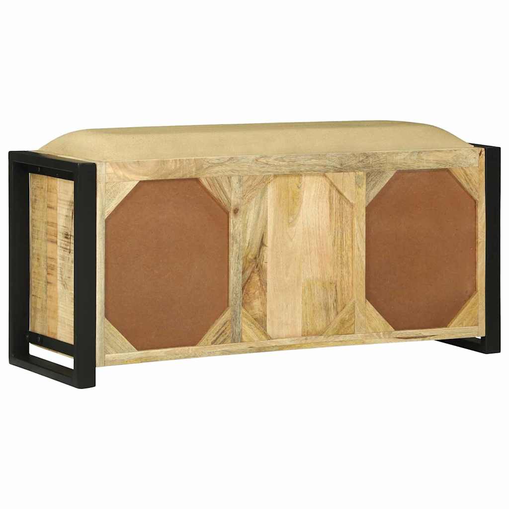 Bench Cabinet Brown 100 X 35 X 50 Cm Solid Mango Wood