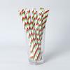 Biodegradable Colorful Striped Paper Straws - Individually Wrapped for Party Decoration