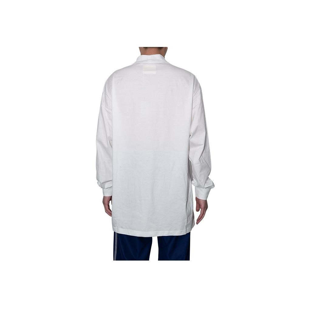 Y-3 Solid Color Crew Neck Long Sleeve T-Shirt Unisex Tops White IB4774