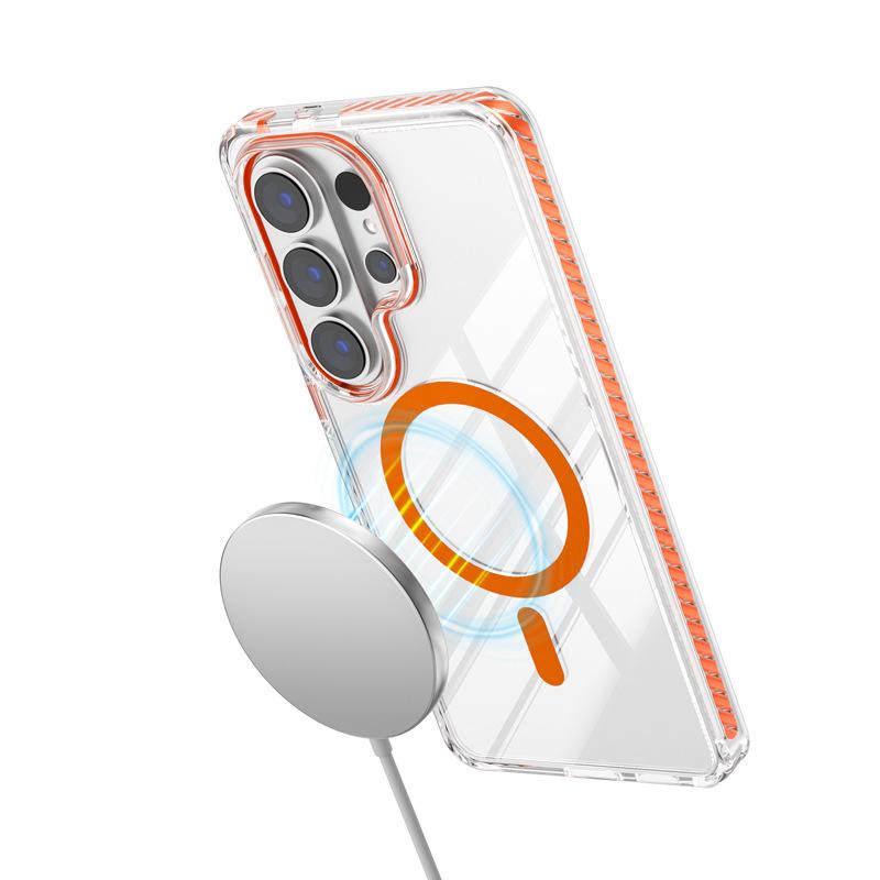 Applicable to Samsung s26 ultra magnetic mobile phone case wholesale Samsung s26/s26plus transparent anti-drop protective case