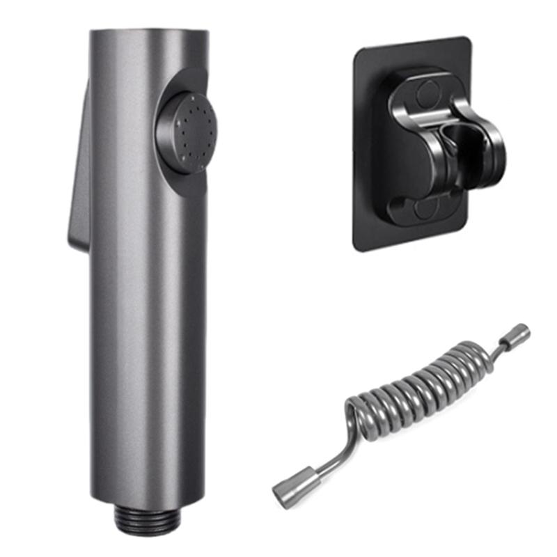 Multiple Use Metal Hand Bidet for Toilet with Flexible Spring Hose Simple Install Person Sprayer Toilet Handheld Sprayer