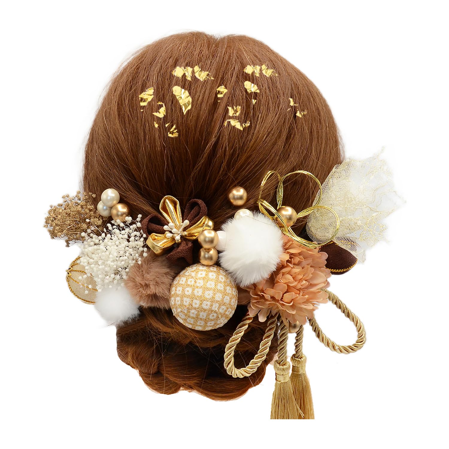 

[SOMILA] [3 Colors Available] Hair Ornament for Coming-of-Age Ceremony, Graduation Ceremony, Japanese Clothing, Furisode, Kimono, Wedding,