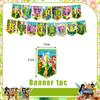 Peter Pan Tinker Bell Birthday Party Decoration Cake Topper Balloon Princess Forest Elf Background Banner Boy Girl Gifts