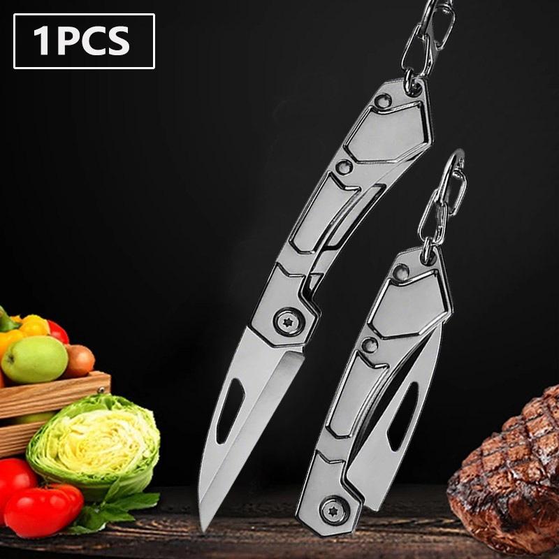WXCOO Folding Knife Butcher Multi-function Kitchen Cutlery Meat Cleaver BBQ Cutter Fruit Knife Pocket Knife Kitchen Accessories