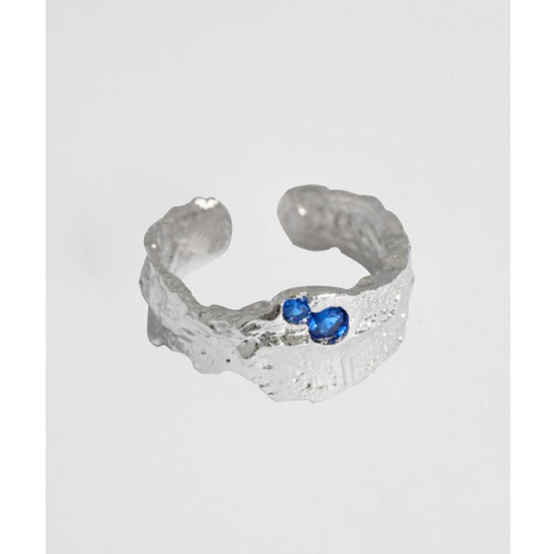 Nische Design Sinn Kalter Wind Hoher Sinn Unregelmäßig Schlicht Zirkon Persönlichkeit Damen Offener Zeigefingerring