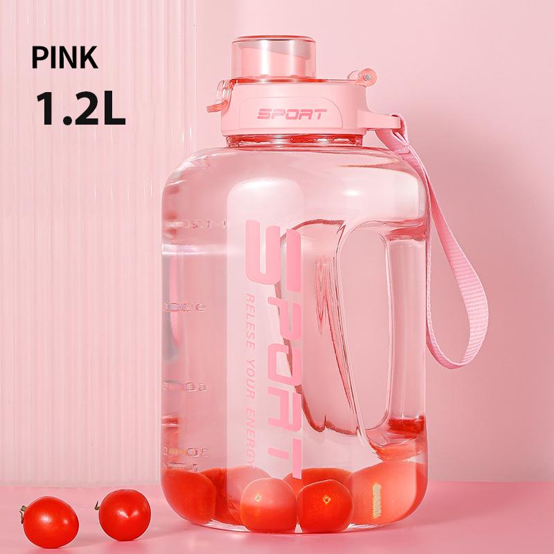 

1.2L/1.7L/2.5L Sports Water Bottle Travel Kettle Large Fitness Gym Portable Capacity with Straw Leakage-Proof Cup Drinkware