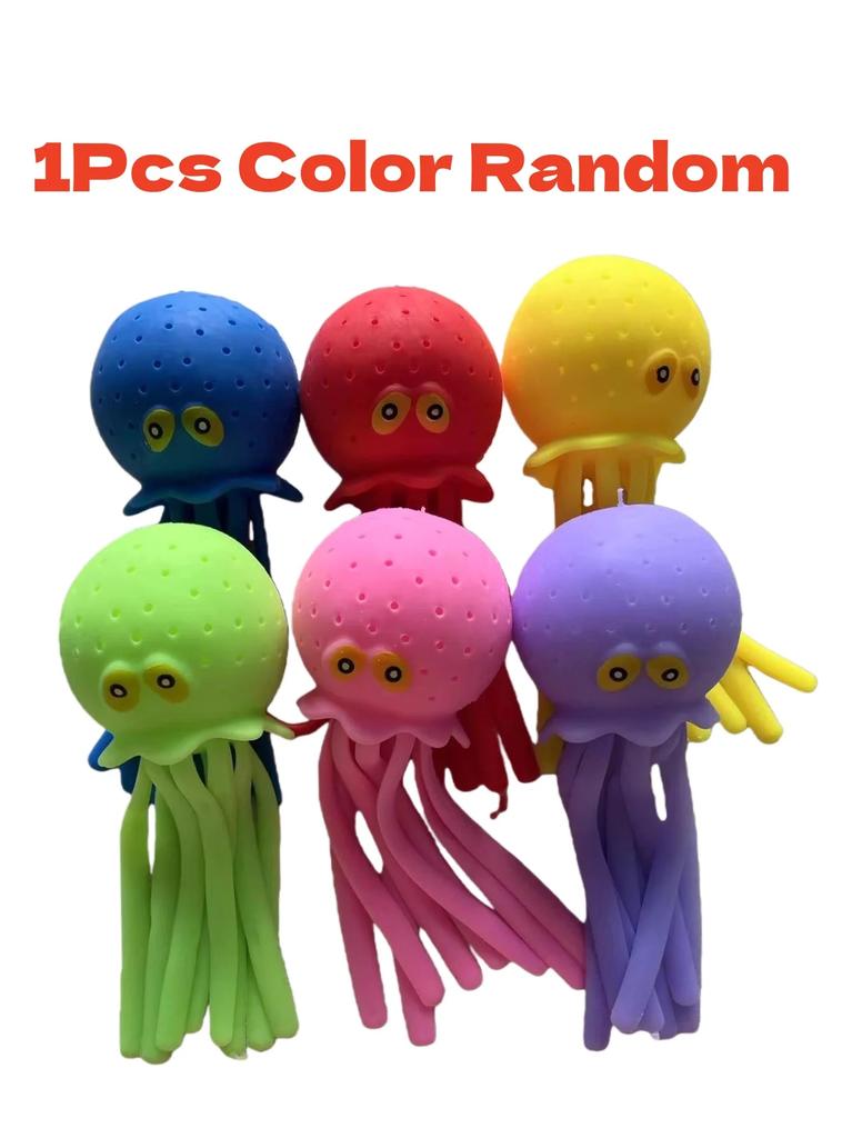 Super Cute Pinch Squeeze Water Octopus Stress Relief Toy  Bathing Playing With Water Shower Decoration Summer Swimming Gifts