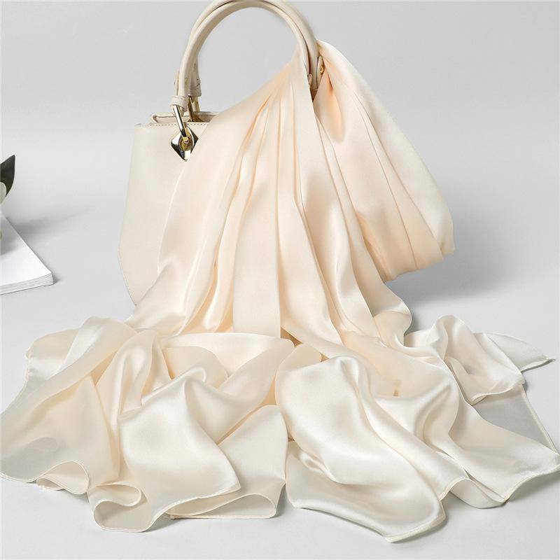 7 Einfarbig Dünn Mittel bis Lang Reise Sonnenschutz Dekoration Klimaanlagen Schal Schal Damen Vier Jahreszeiten Universell