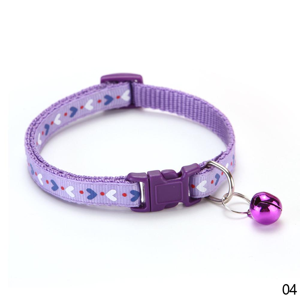Süßes Herzmuster Haustierglöckchenhalsband Verstellbar Für Welpenhund Buntes Katze Schnallenhalsband Haustierzubehör Welpenhunde Katzen Zubehör