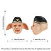 Lustige Vollgesichts-Latexmaske mit Hut für COS-Performance oder Streiche bei Erwachsenen