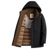 Men's Down Jacket Autumn and Winter 90 White Duck Down Hooded Business Warm Thickened Down Middle-aged and Young People Cold Jacket