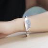 Fashion 925 Silver Cuff Bracelet For Woman Open Luxury Leaf Shaped Adjustable Charm Bangle Bracelets Party Jewelry Gift
