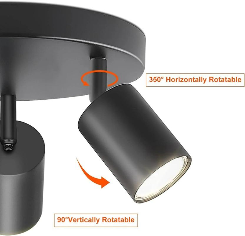 LED-Pendelleuchte, Kronleuchter, LED-Schienenstrahler für Schlafzimmer, Flur, Küche, LED-Deckenleuchte, GU10-Glühbirne, Ersatzbeleuchtung