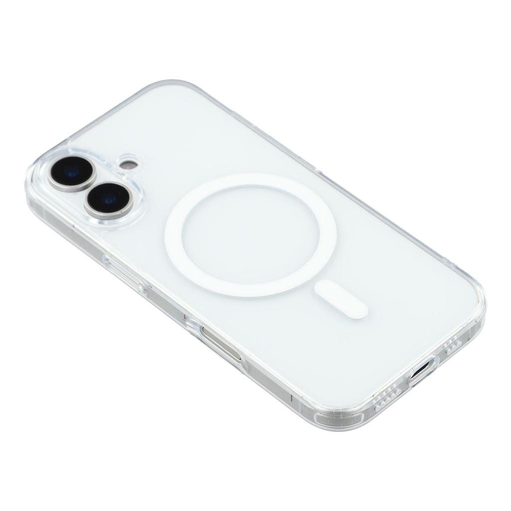 JAUCASE For iPhone 17 Case Compatible with MagSafe Crystal Clear TPU PC Phone Back Cover