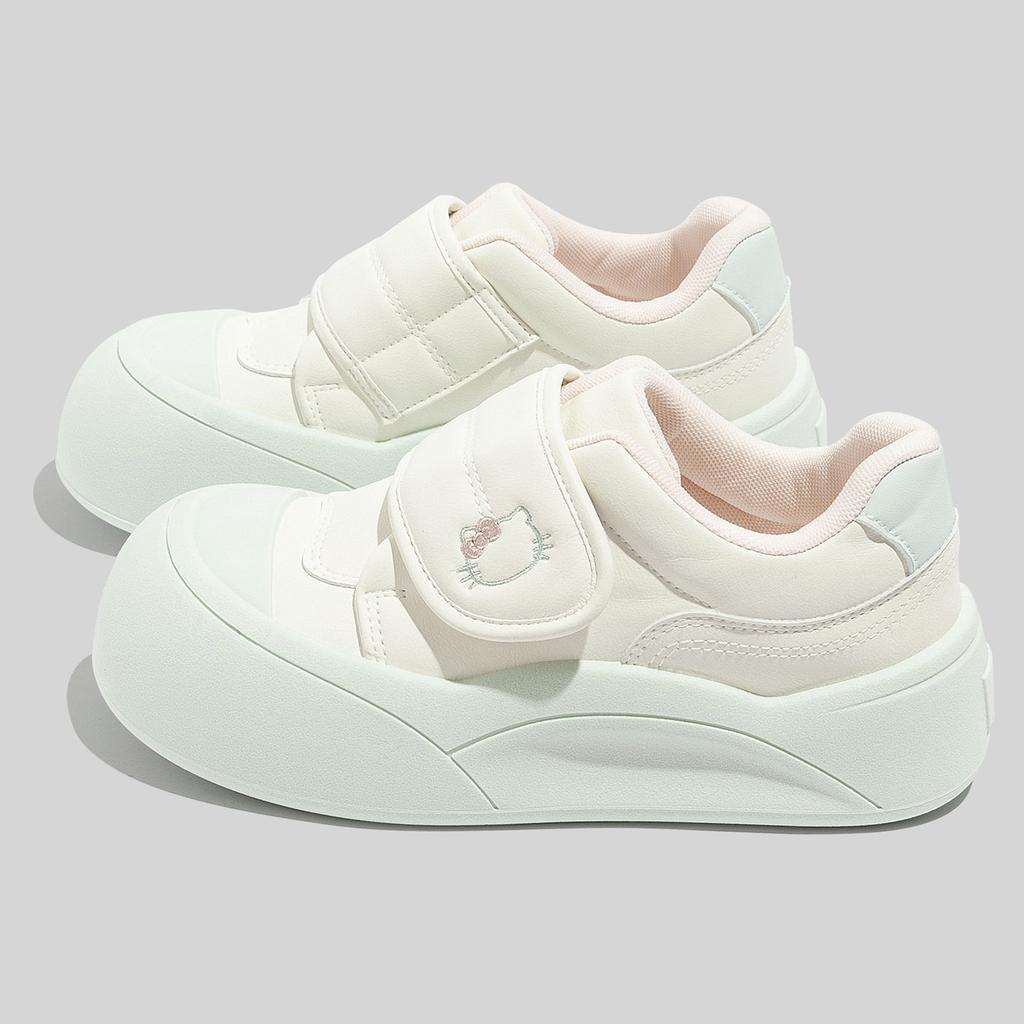 Simple and Cute Low-top 22 New Spring Velcro Casual Thick Baseplate Shoes Tide
