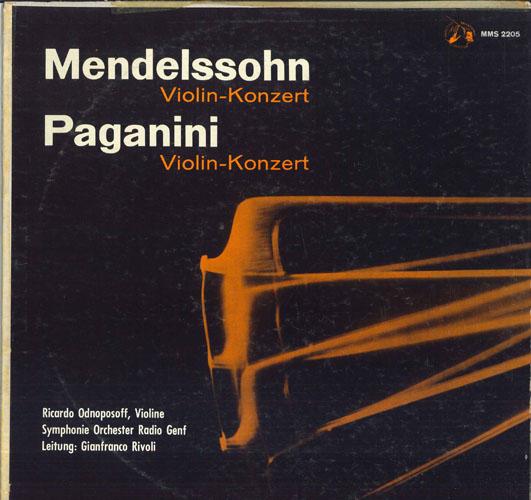 

LP Record RICARDO ODNOPOSOFF GIANFRANCO RIVO Mendelssohn Violinkonzert In Emoll MMS2205 MUSICAL MASTERP Switzerlan Classical Used