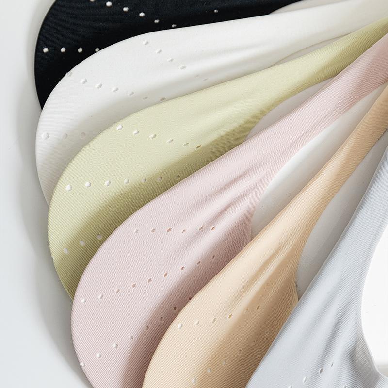 Socks Thin Ice Silk Mesh Invisible Socks Breathable Shallow Mouth Non-Slip Boat Socks Do Not Fall Off The Heel Socks