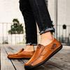 Mode Herren Slipper Neue Handgefertigte Lederschuhe Hochwertige Rindsleder Mokassins Slip-on Fahrschuhe für Herren Lässige Flats Chaussure Homme