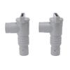 Pool-Absperrventil PVC Einfache Installation Pool-Plungerventile Ersatz für 32-mm-Schlauch angeschlossen